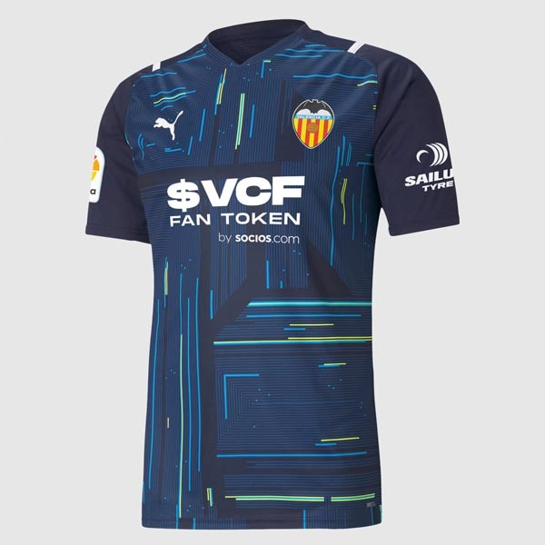 Tailandia Camiseta Valencia Portero 2021 2022 Azul